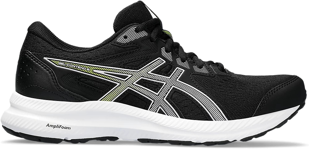 

Кроссовки женские Asics GEL-CONTEND 8 черные 8 US, Черный, GEL-CONTEND 8