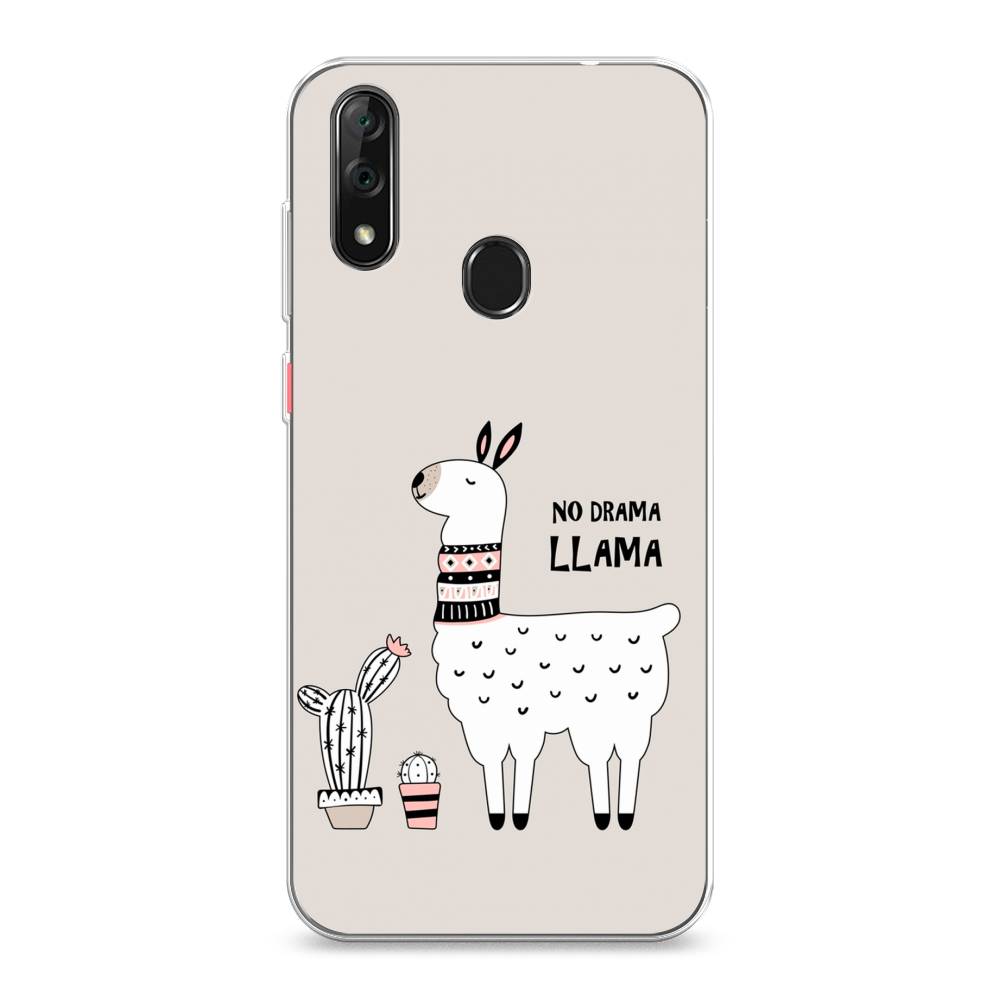 

Чехол Awog на ZTE Blade V10 / ЗТЕ Блэйд V10 "No drama LLama", Разноцветный, 132750-2
