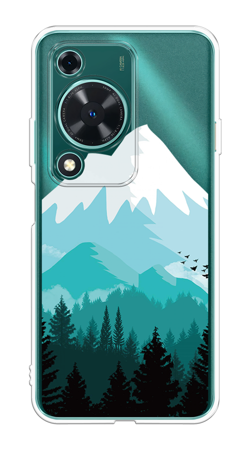 

Чехол на Huawei Nova Y72 "Синяя снежная гора", Белый;голубой;бирюзовый, 6123650-1