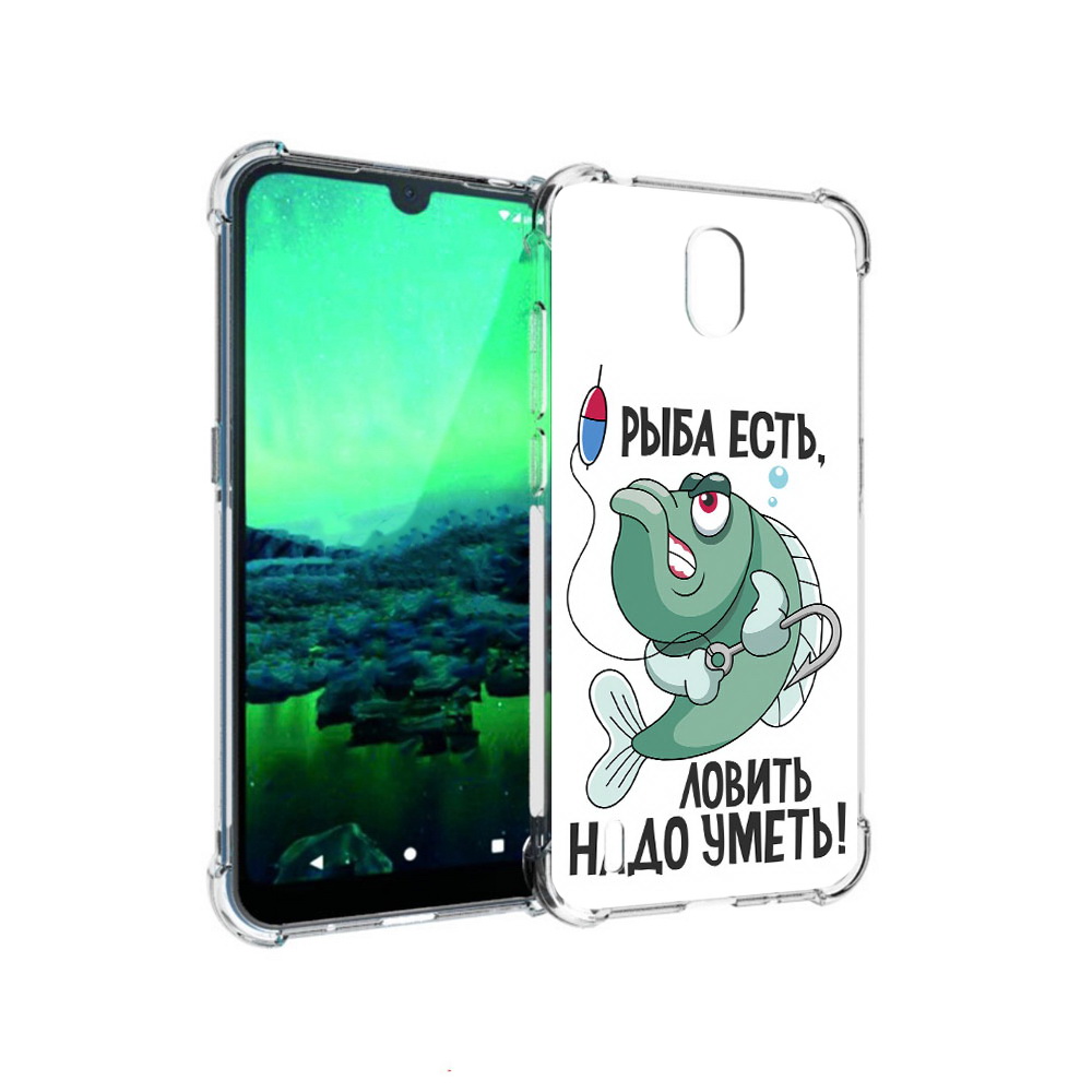

Чехол MyPads Tocco для Nokia 1.3 Рыба есть ,ловить надо уметь (PT227048.104.148), Прозрачный, Tocco