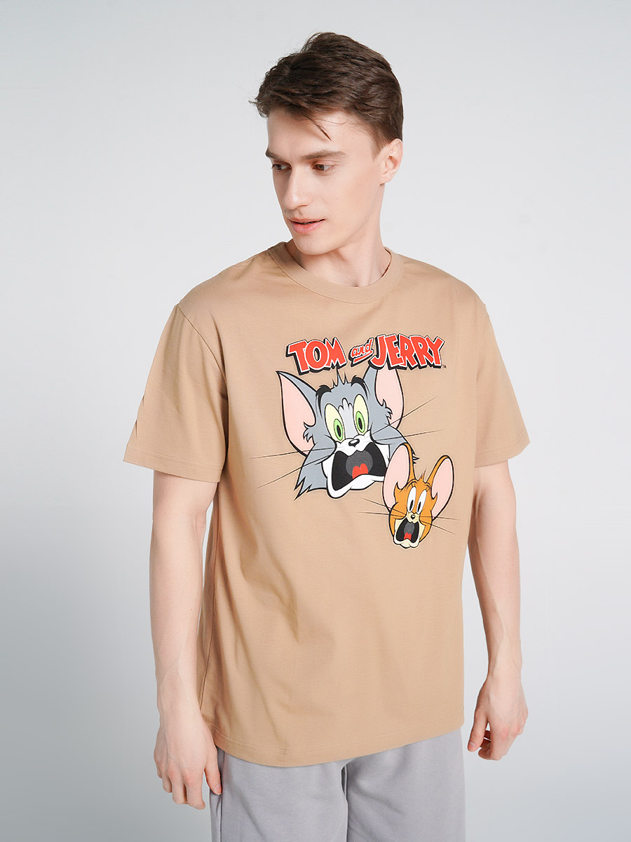 

Футболка мужская 80057 ТВОЕ бежевая 2XL, 80057