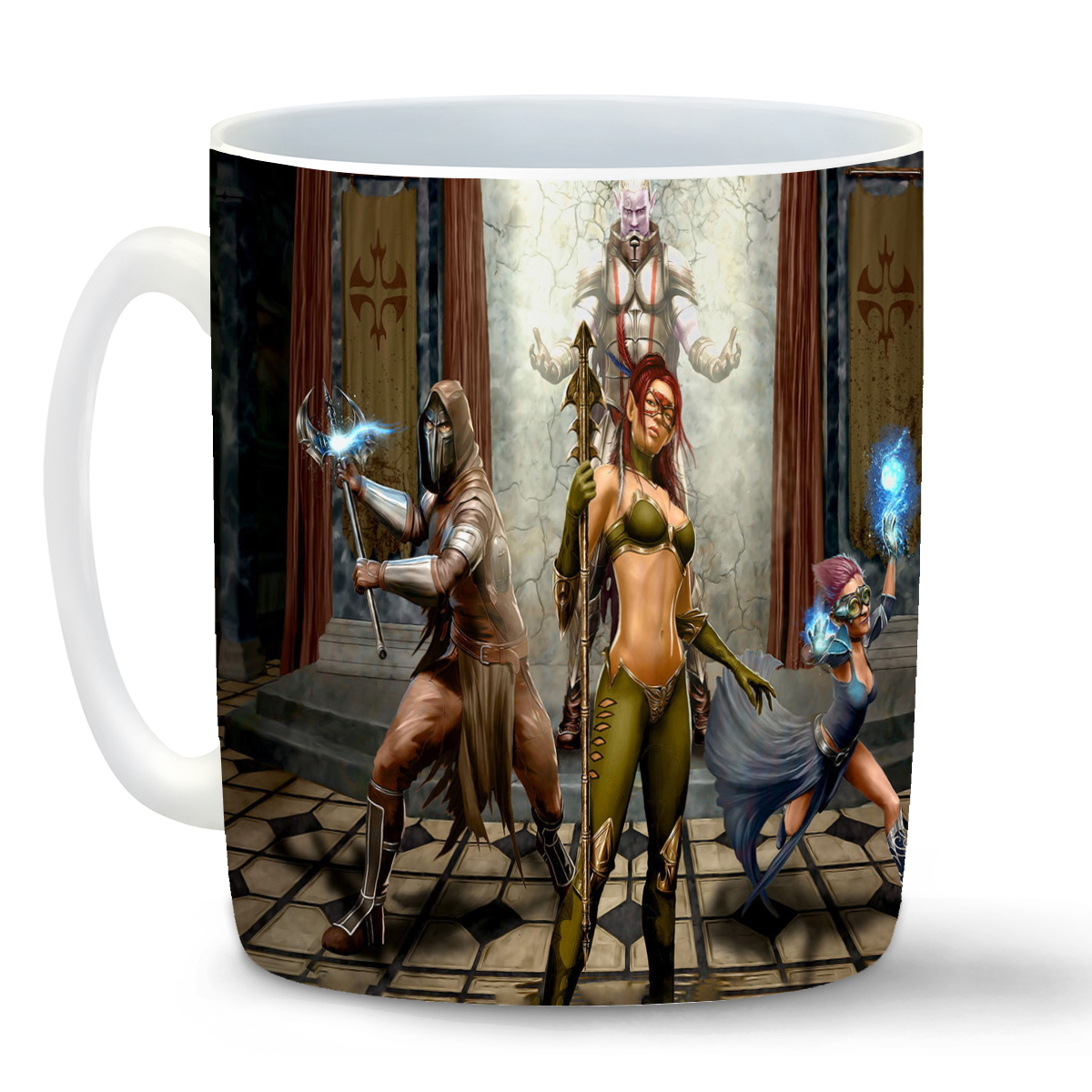 

Кружка CoolPodarok legends of norrath inquisitor Четыре персонажа