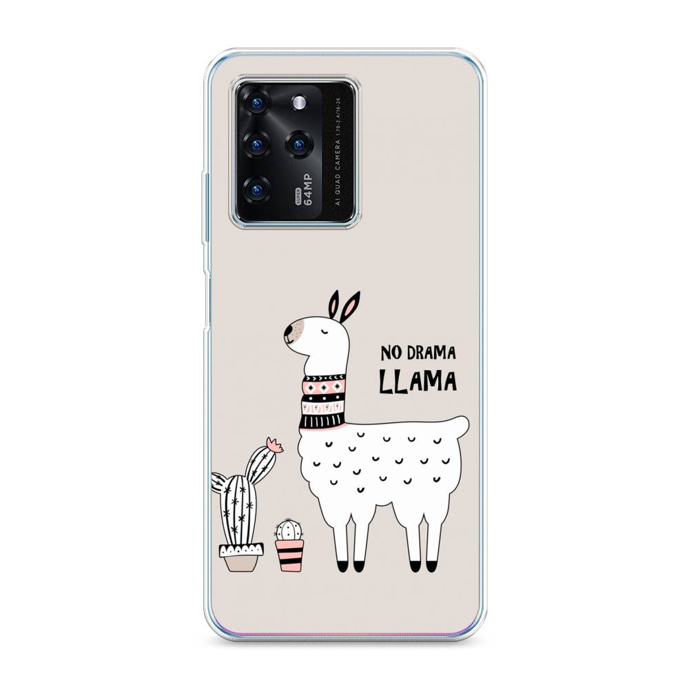 

Чехол Awog на ZTE Blade V30 / ЗТЕ Блэйд V30 "No drama LLama", Разноцветный, 135350-2
