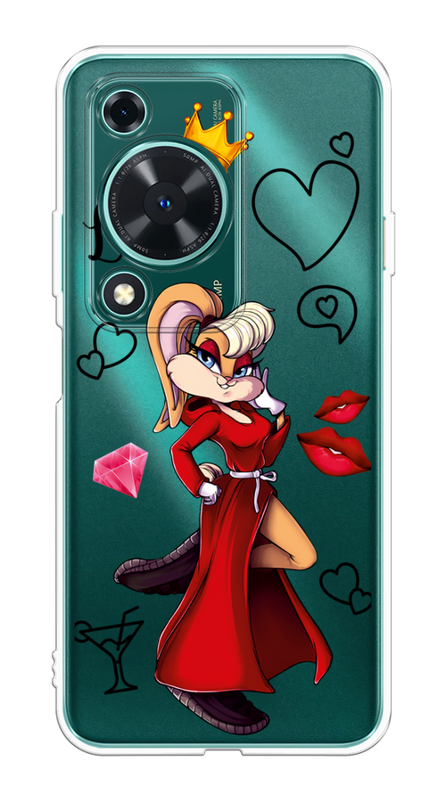 

Чехол на Huawei Nova Y72 "Rich Lola Bunny", Красный;бежевый;оранжевый, 6123650-1