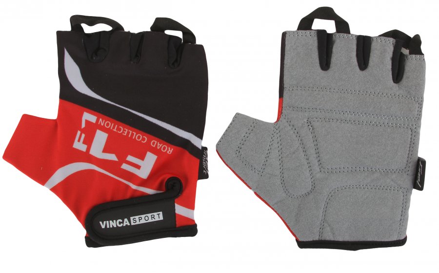 

Велоперчатки Vinca Sport VG 924 замша/лайкра размер S, красные