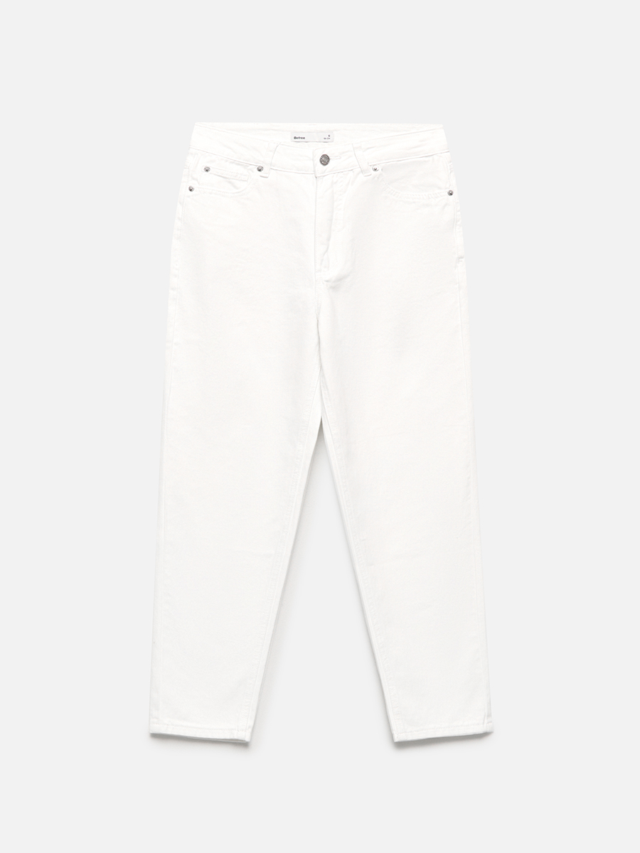 

Джинсы женские Befree MomSS3col1 белые L/170, Белый, MomSS3col1