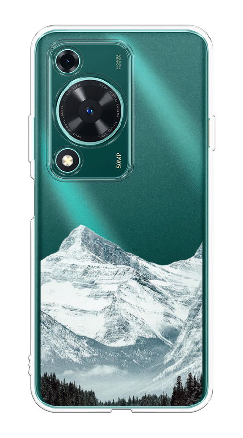 

Чехол на Huawei Nova Y72 "Горы арт 1", Белый;зеленый, 6123650-1