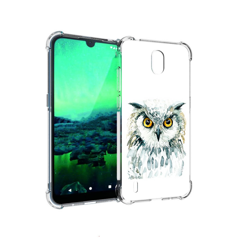 

Чехол MyPads Tocco для Nokia 1.3 Серьезная сова (PT227048.104.156), Прозрачный, Tocco