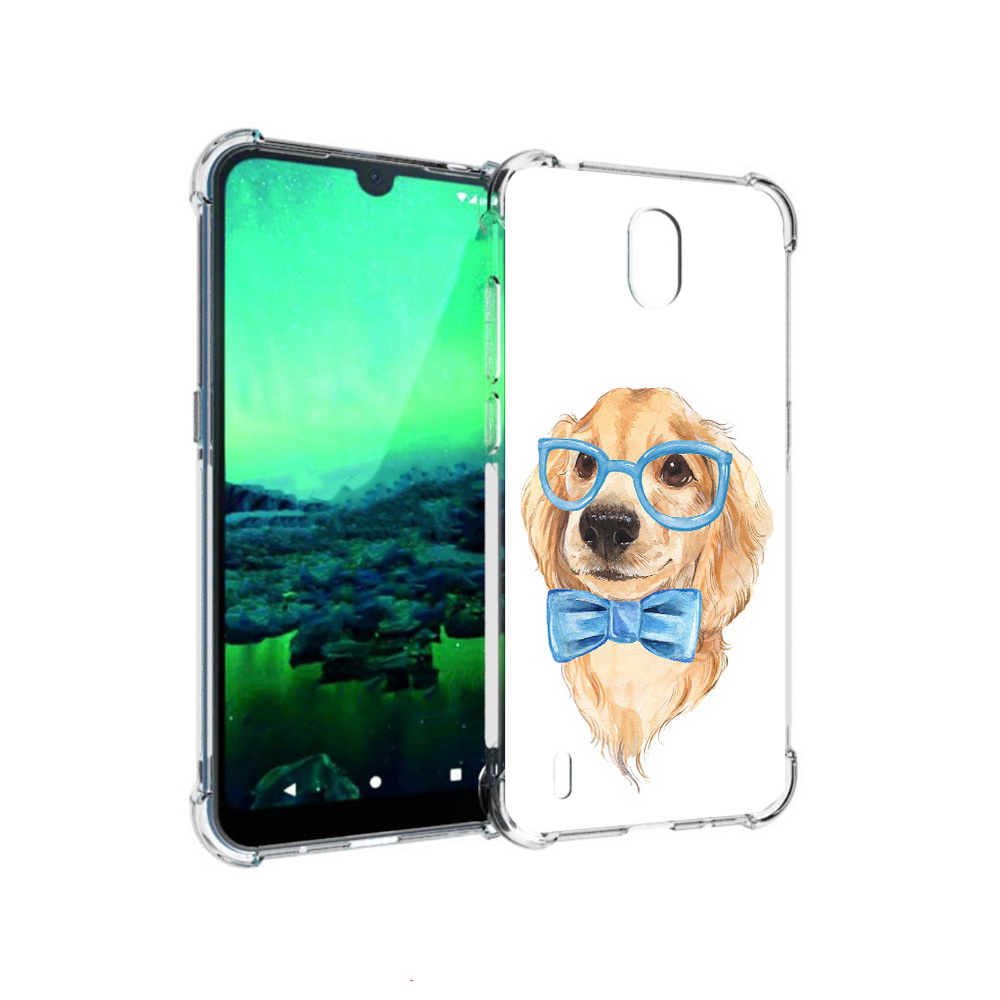 

Чехол MyPads Tocco для Nokia 1.3 Собака интеллигент (PT227048.104.159), Прозрачный, Tocco