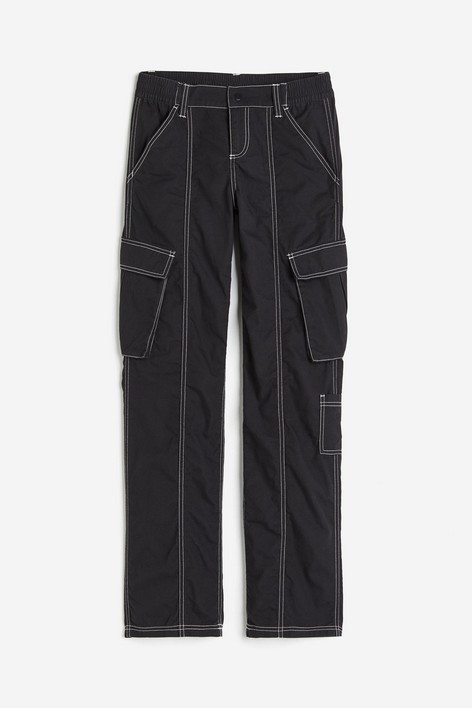 

Брюки женские H&M 108334403 черные 58 EU (доставка из-за рубежа), Черный, 108334403