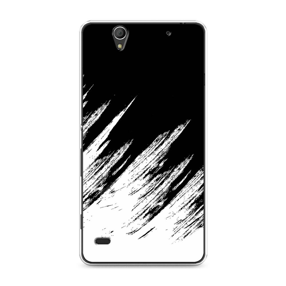 

Чехол Awog на Sony Xperia C4 "Черно белые брызги", Разноцветный, 52650-3
