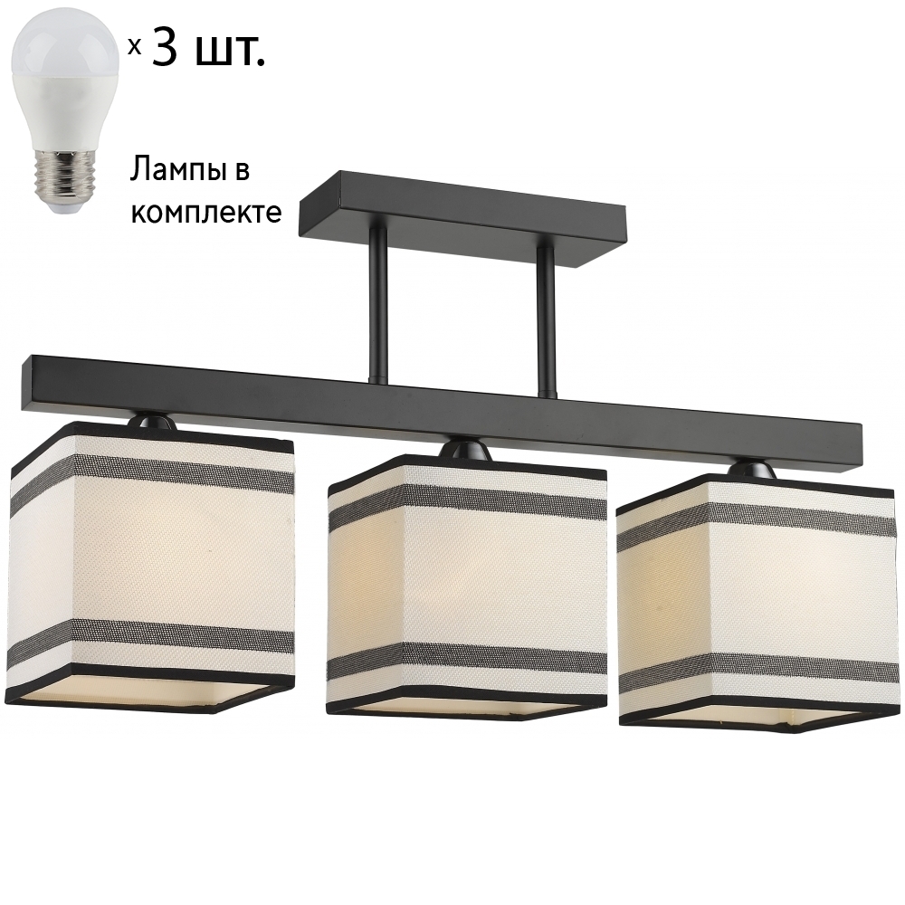

Потолочная люстра с лампочками Velante 283-027-03+Lamps E27 P45
