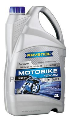 Моторное масло Ravenol SAE MOTOBIKE 4-T ESTER NEW 10W30 4л 100043348767