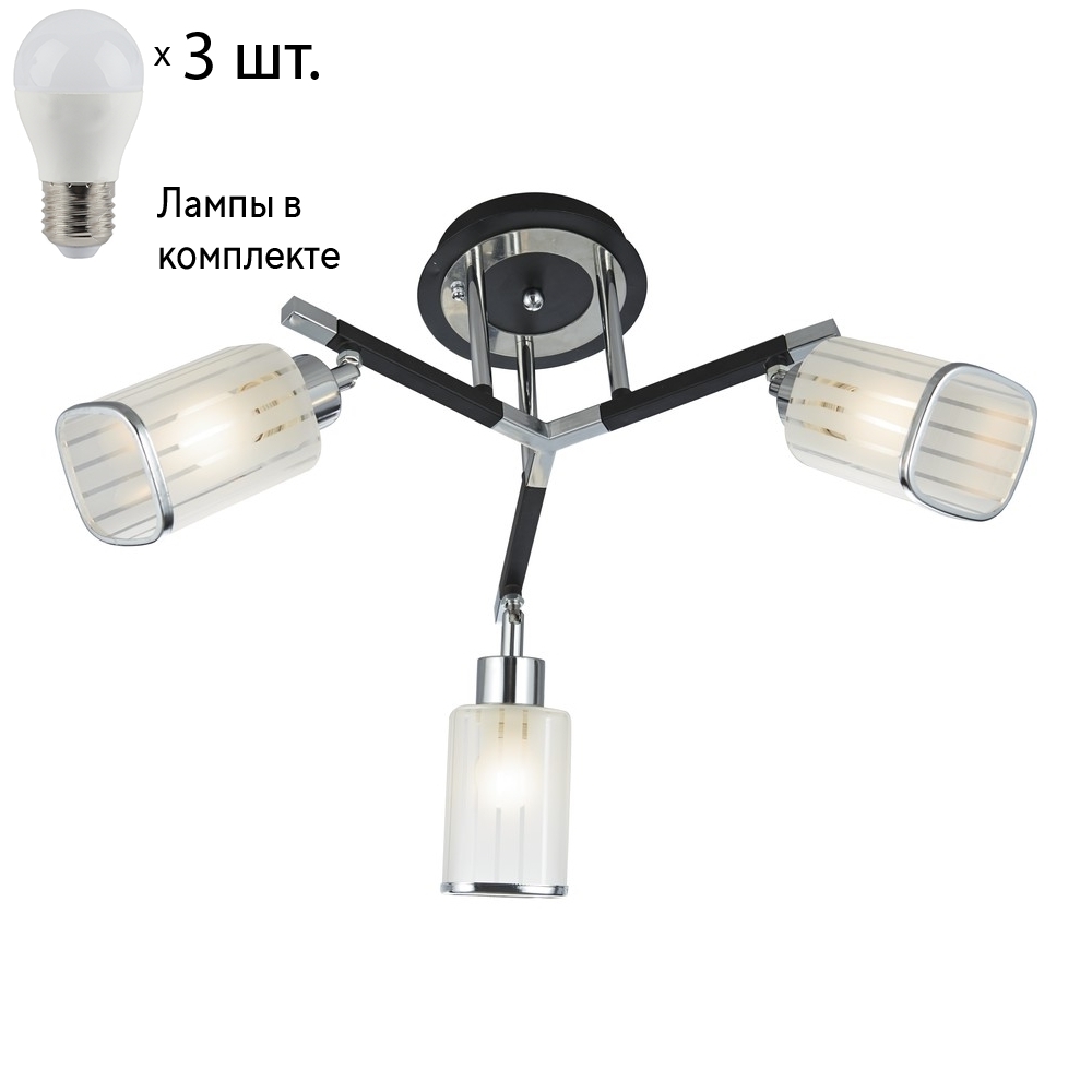 

Потолочная люстра с лампочками Velante 712-107-03+Lamps E27 P45