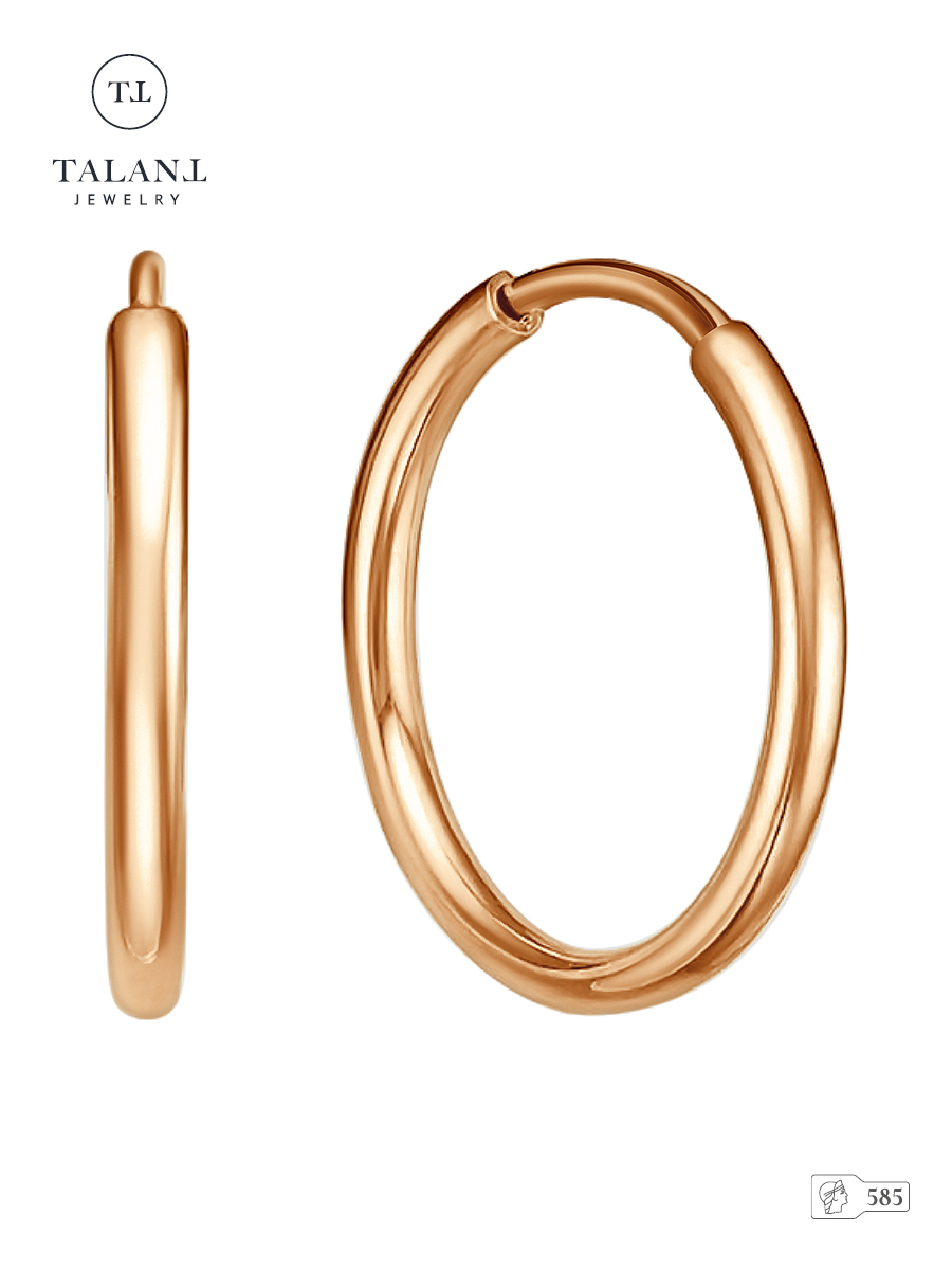 

Серьги конго из золота TALANT 11-00-0010-40007, 11-00-0010-40007