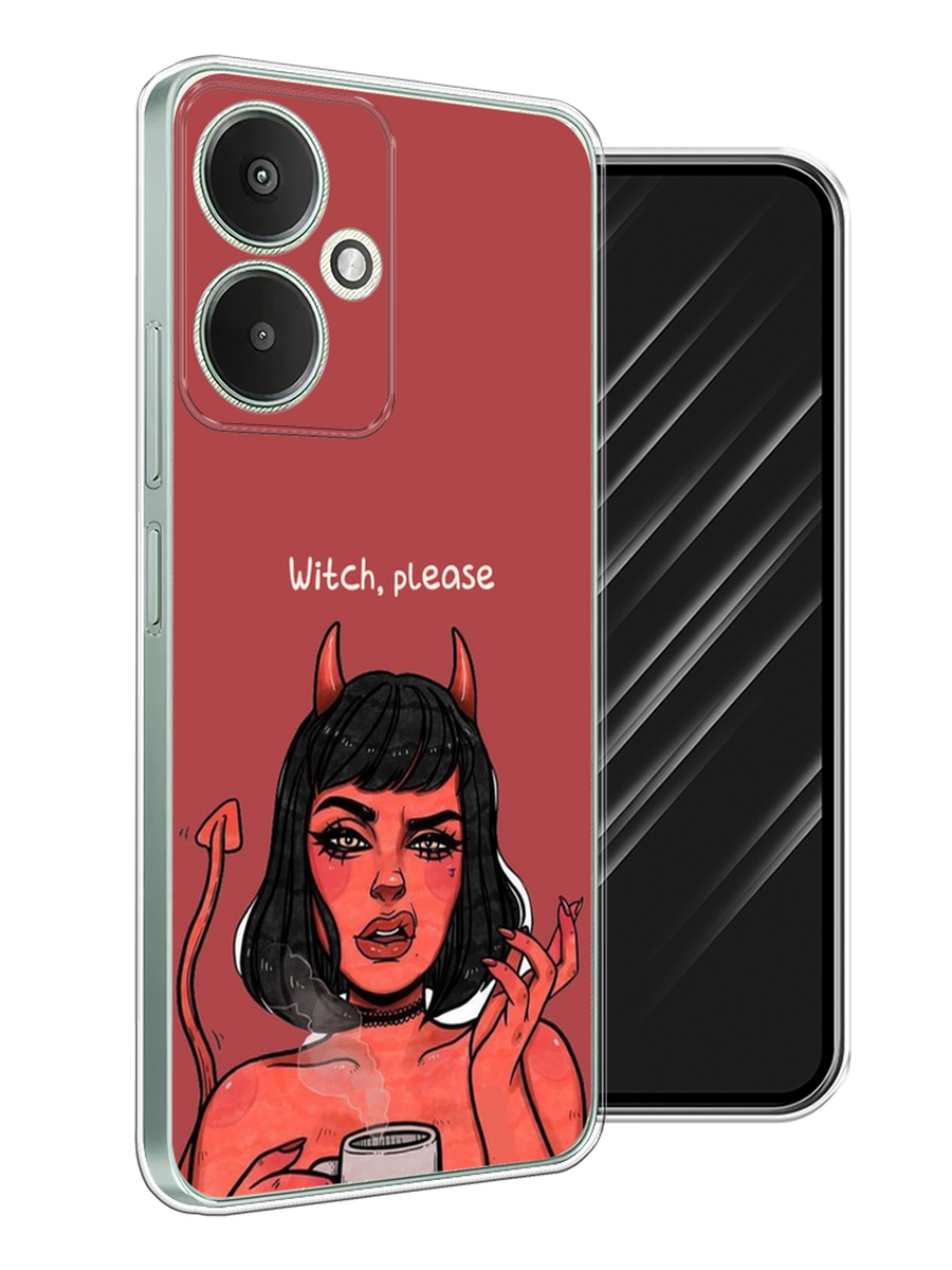 

Чехол Awog на Xiaomi Redmi 13C 5G/Redmi 13R 5G, Poco M6 5G "Evil Girl", Бордовый;черный, 321350-1