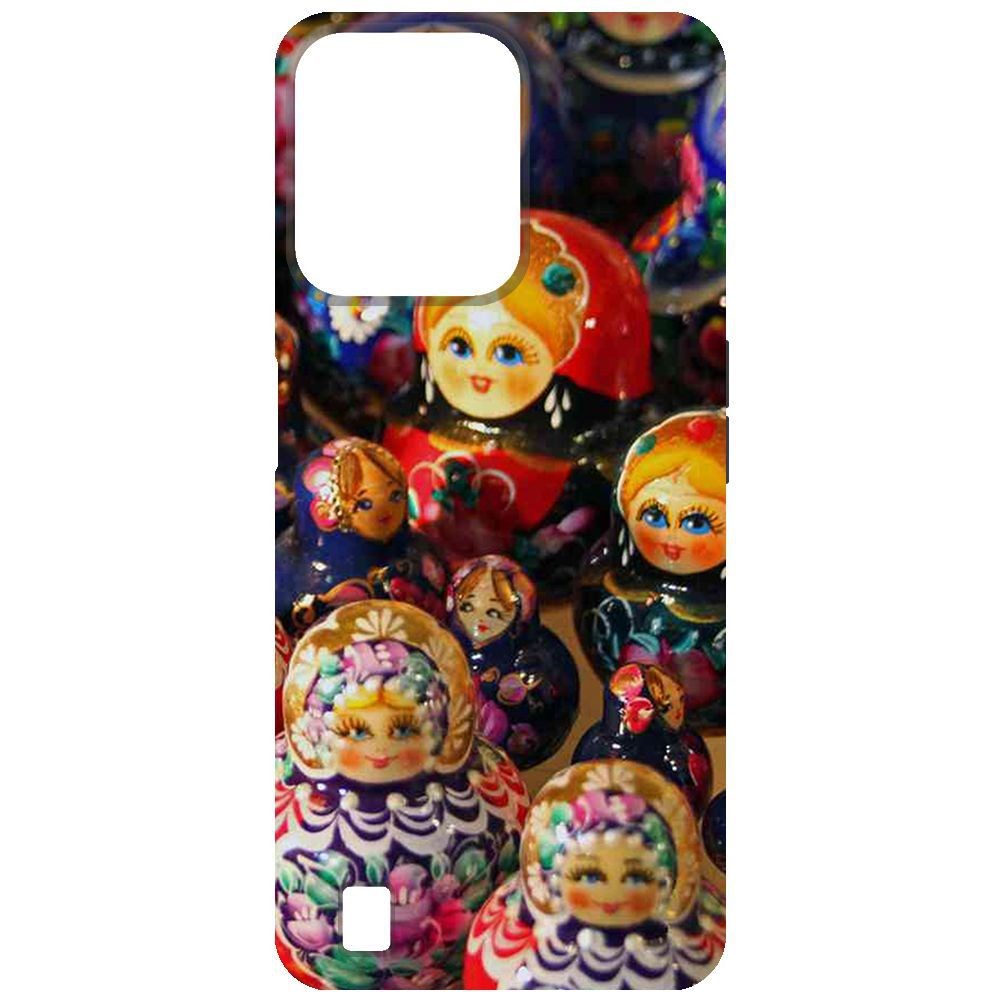 

Чехол-накладка Krutoff Soft Case Матрешка для Realme C31, Черный