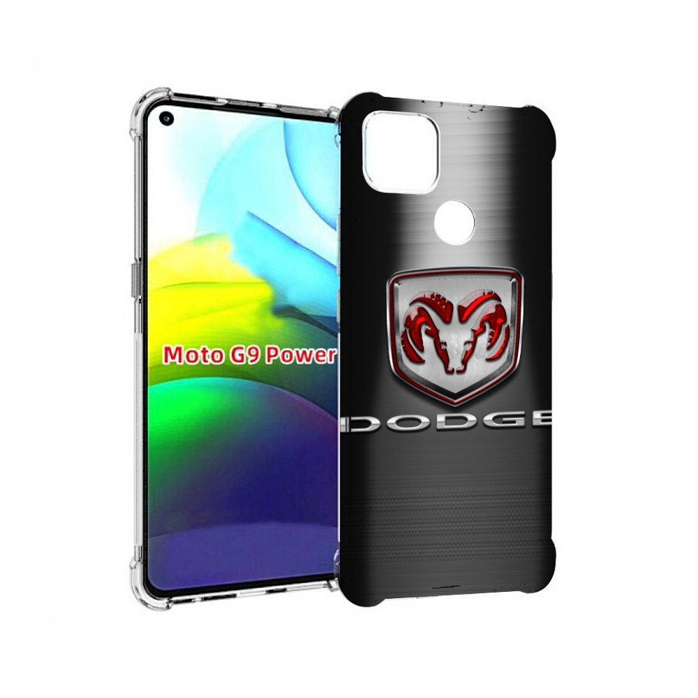

Чехол MyPads dodge додж 1 мужской для Motorola Moto G9 Power, Прозрачный, Tocco