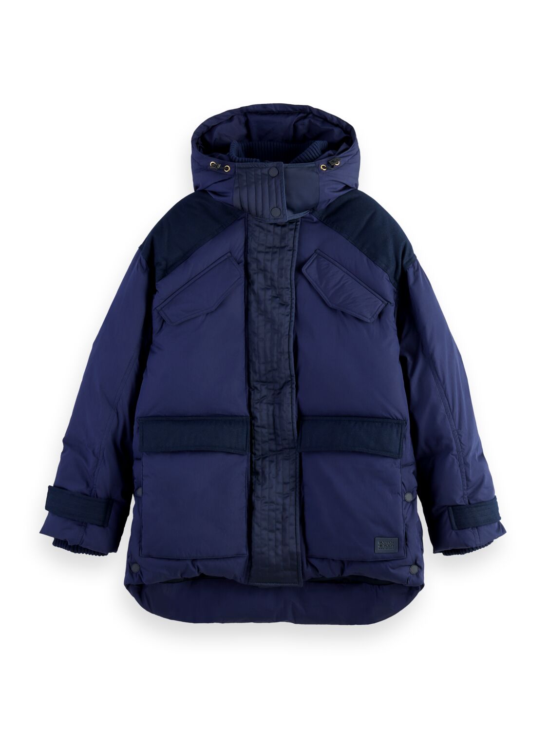 

Парка женская Scotch & Soda 168765/5153 синяя S, 168765/5153