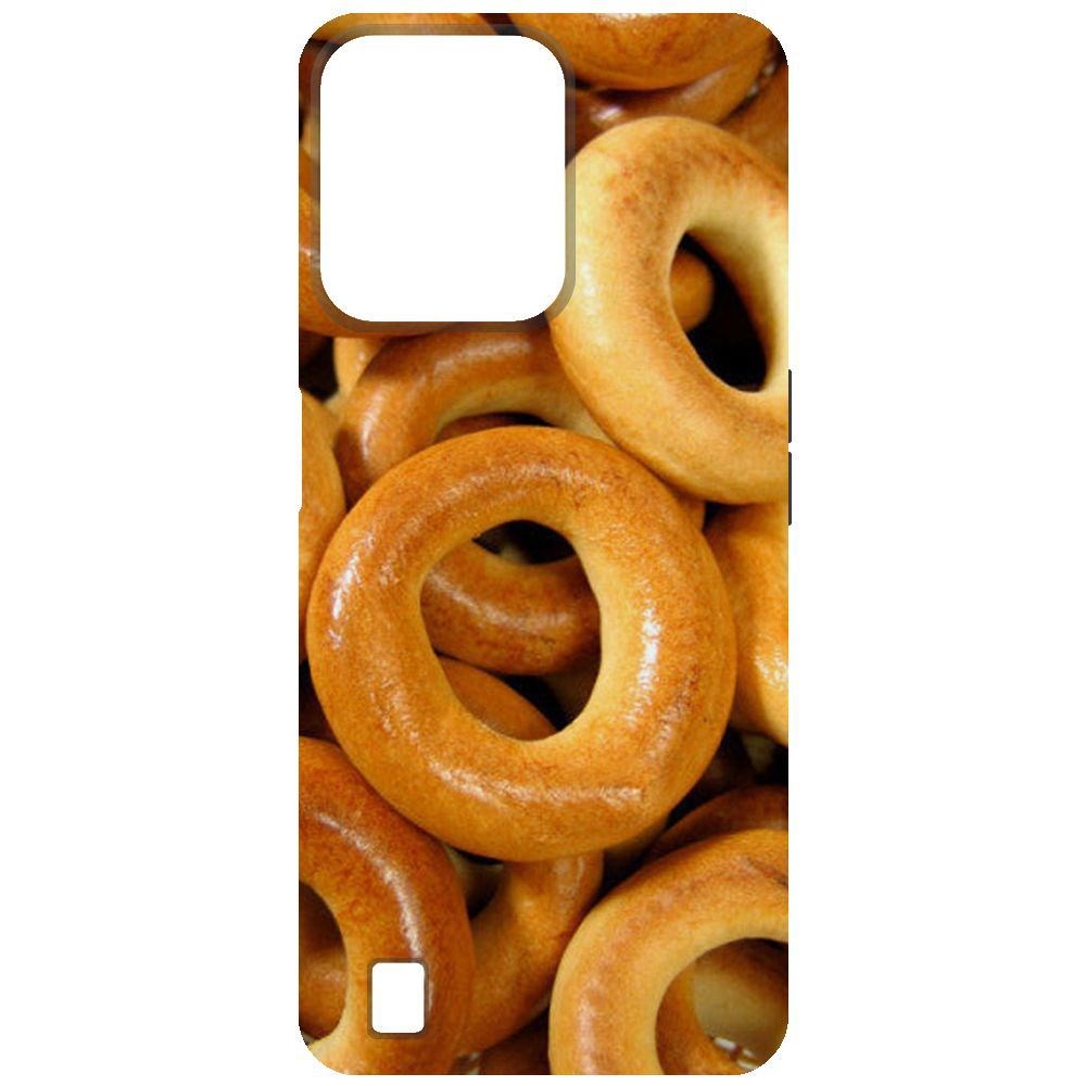 

Чехол-накладка Krutoff Soft Case Сушки для Realme C31, Черный
