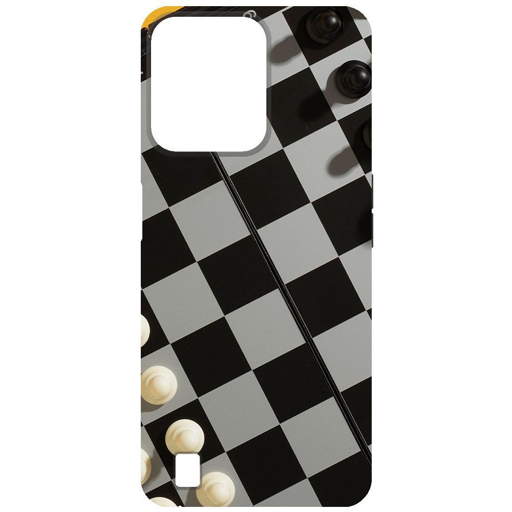 

Чехол-накладка Krutoff Soft Case Шахматы для Realme C31, Черный