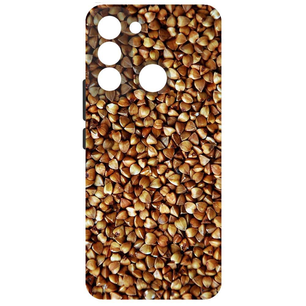 

Чехол-накладка Krutoff Soft Case Гречка для Tecno POP 5 LTE, Черный