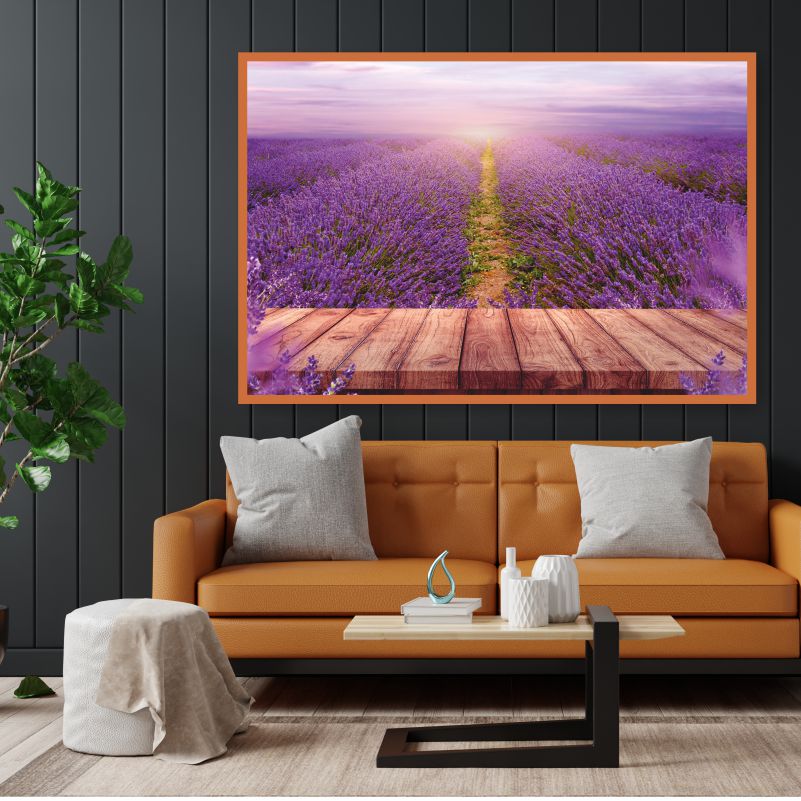 

Постер на холсте ПолиЦентр Деревянная Дорожка В Лавандовом Поле 90х60 см, ДеревяннаяДорожкаВЛавандовомПоле