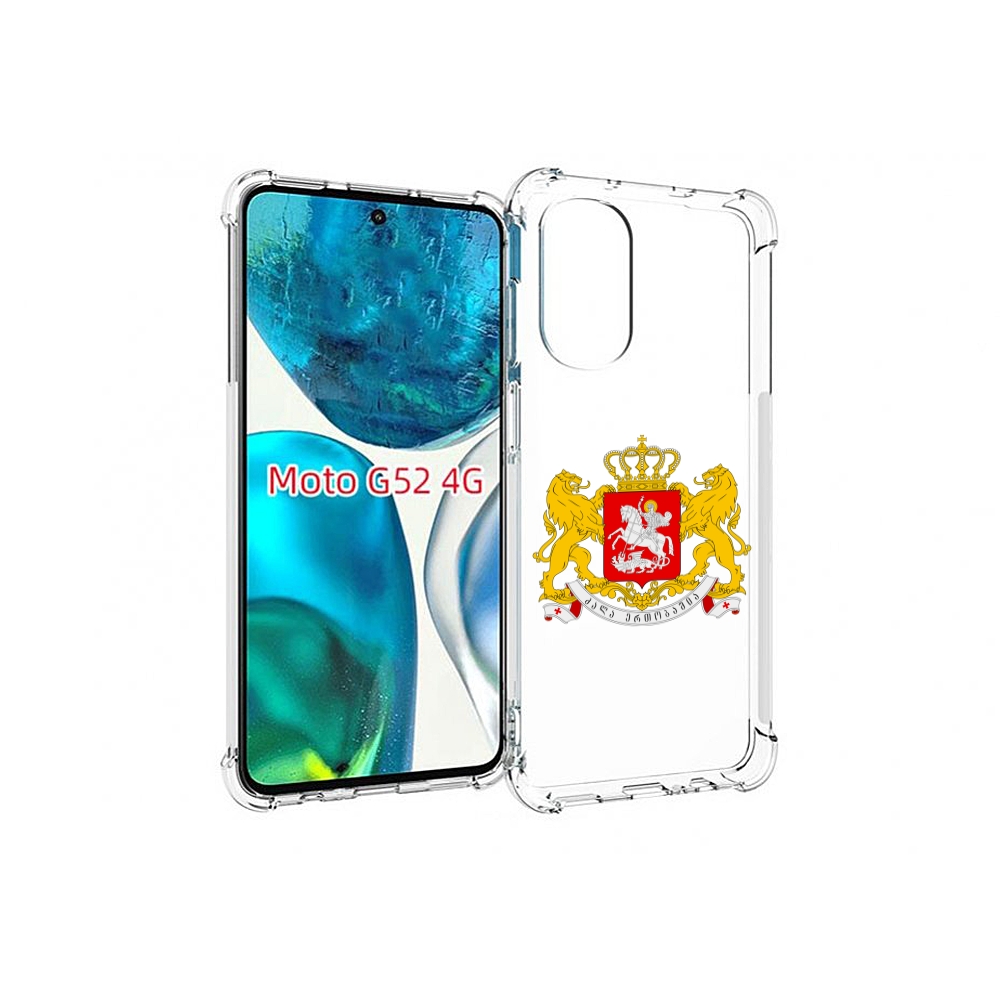 

Чехол MyPads герб-грузии для Motorola Moto G82 / Moto G52, Прозрачный, Tocco