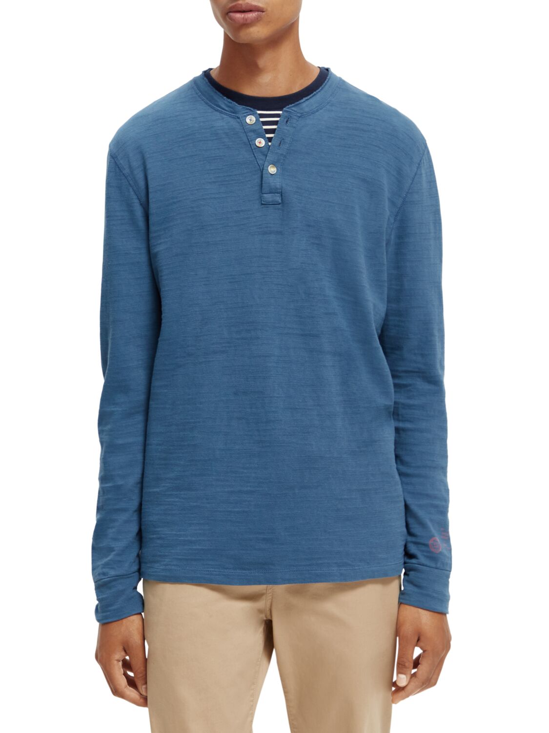 

Лонгслив мужской Scotch & Soda 169091/0155 синий L, 169091/0155