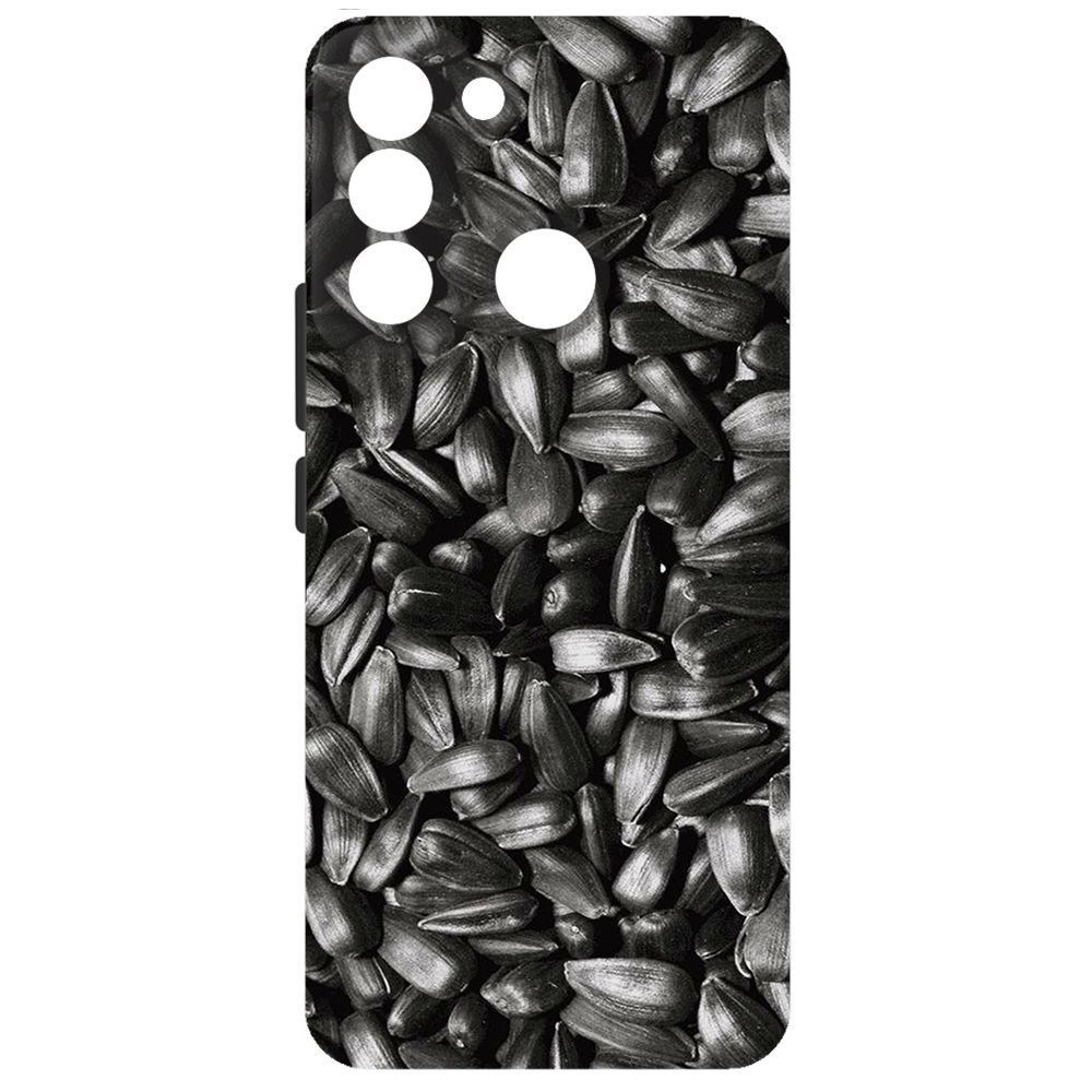 

Чехол-накладка Krutoff Soft Case Семечки для Tecno POP 5 LTE, Черный