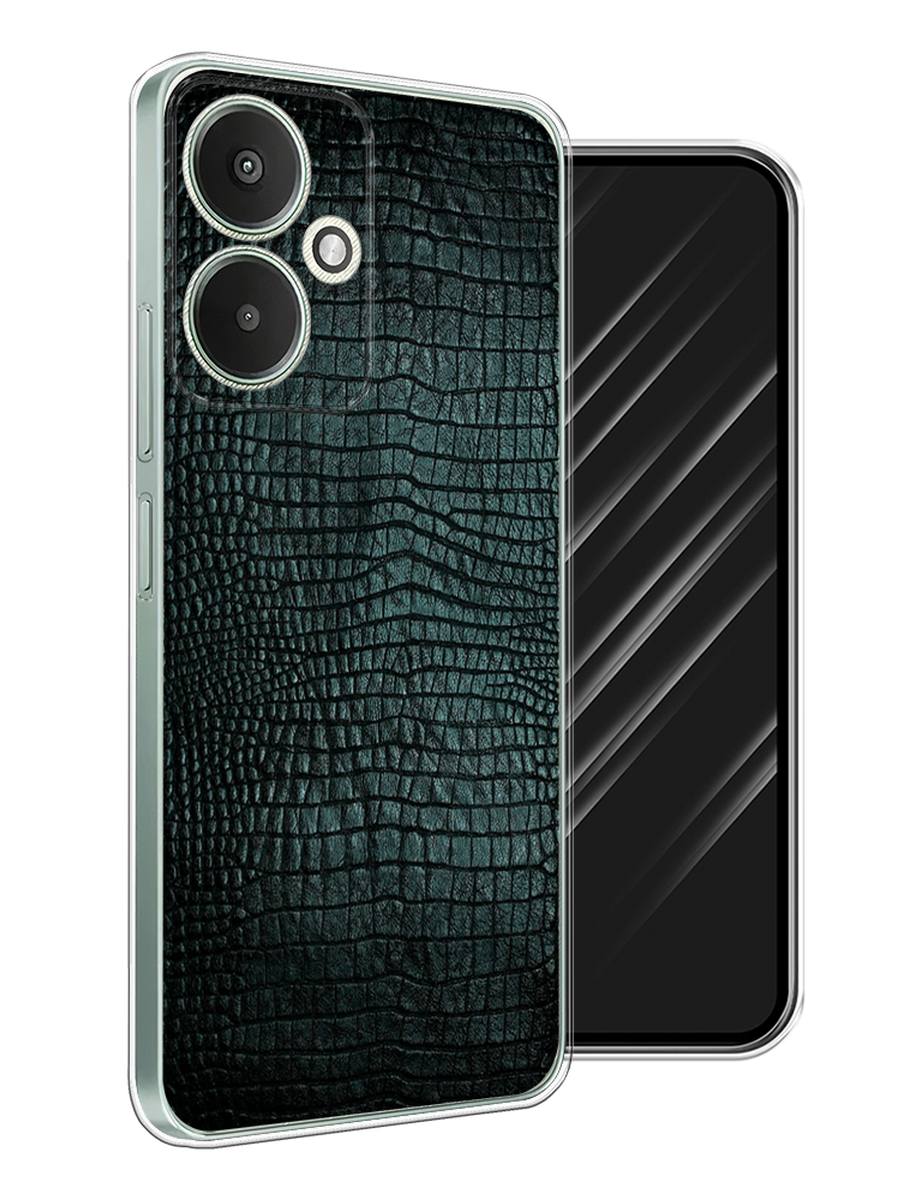 

Чехол Awog на Xiaomi Redmi 13C 5G/Redmi 13R 5G, Poco M6 5G "Черная змея", Черный;серый;голубой, 321350-1