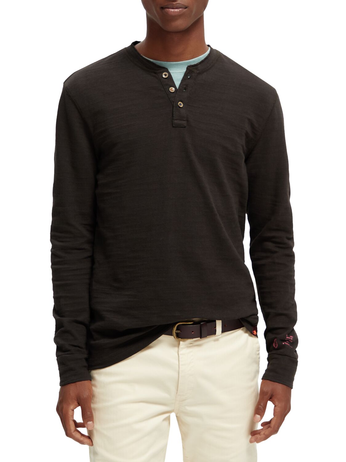 

Лонгслив мужской Scotch & Soda 169091/1163 коричневый XL, 169091/1163