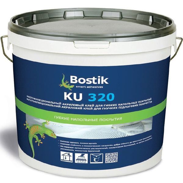 фото Клей bostik ku320 для гибких напольных покрытий (20кг)