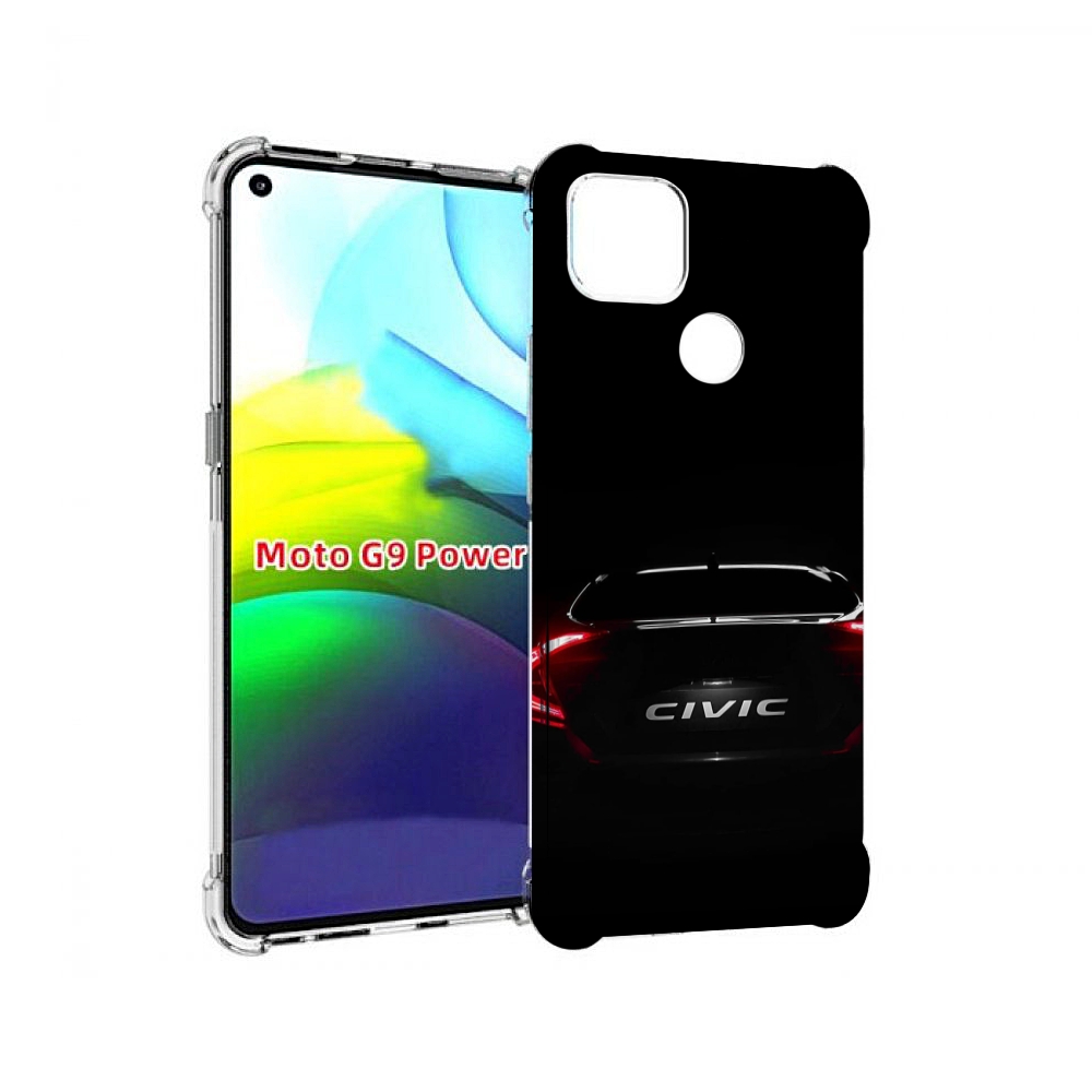 

Чехол MyPads honda хонда 2 для Motorola Moto G9 Power, Прозрачный, Tocco