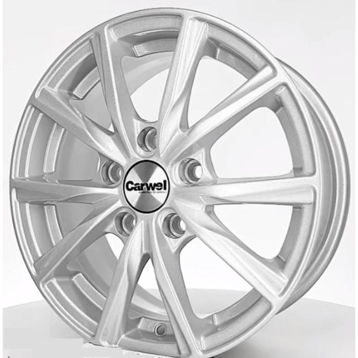 

Диски R15 5x114,3 6J ET38 D67,1 Carwel Гамма 115 SB, Серебристый