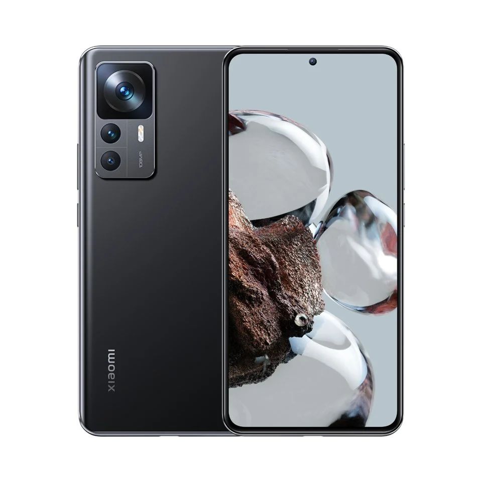 

Смартфон Xiaomi 12T 8/128 ГБ Global, черный, 12T