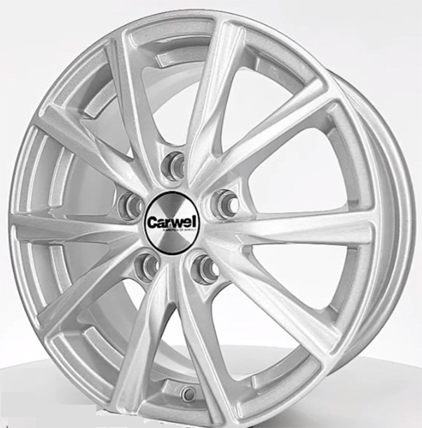 

Диски R15 5x100 6J ET40 D57,1 Carwel Гамма 115 SB, Серебристый