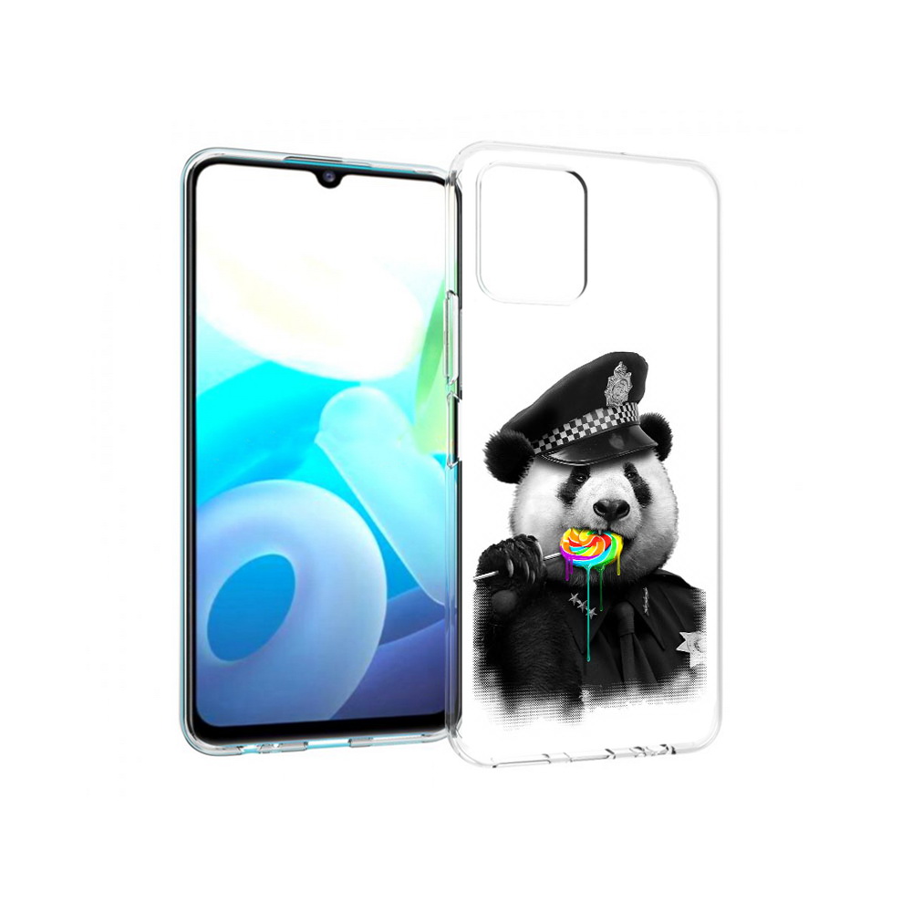 

Чехол MyPads Tocco для Vivo Y15s Панда полиция (PT224456.390.130), Прозрачный, Tocco