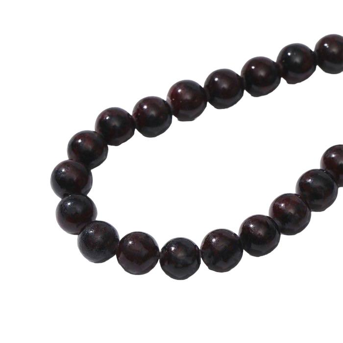 

Бусины на нити шар №8 "Гранат", 40см, Черный, Коллекция "Гранат"