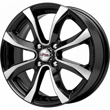

Диски R15 4x114,3 6J ET40 D67,1 iFree Дайс Блэк-Джек, Черный;хромированный, Дайс