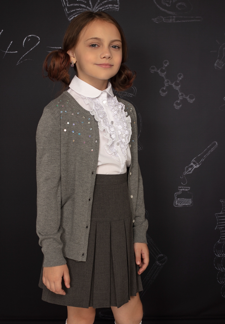 

Кардиган детский Daniele patrici AW19SC15A серый р.128, AW19SC15A