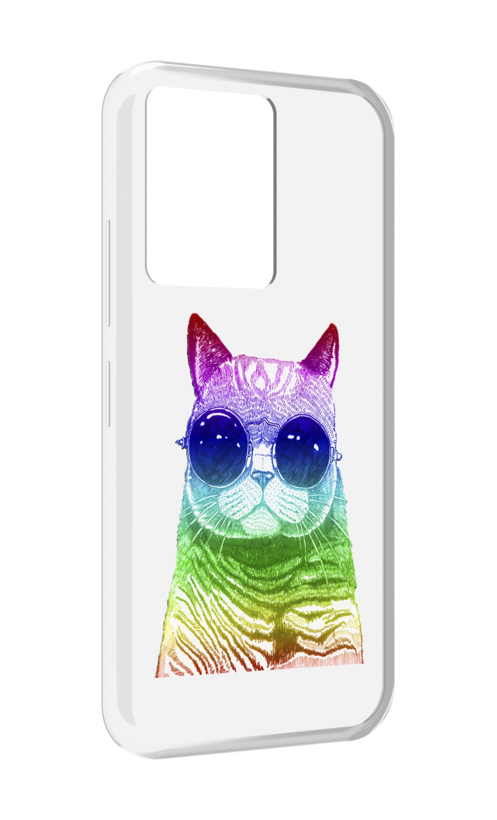 

Чехол MyPads Кот в очках для Infinix Note 12 5G X671 / Note 12 Pro 5G, Прозрачный, Tocco