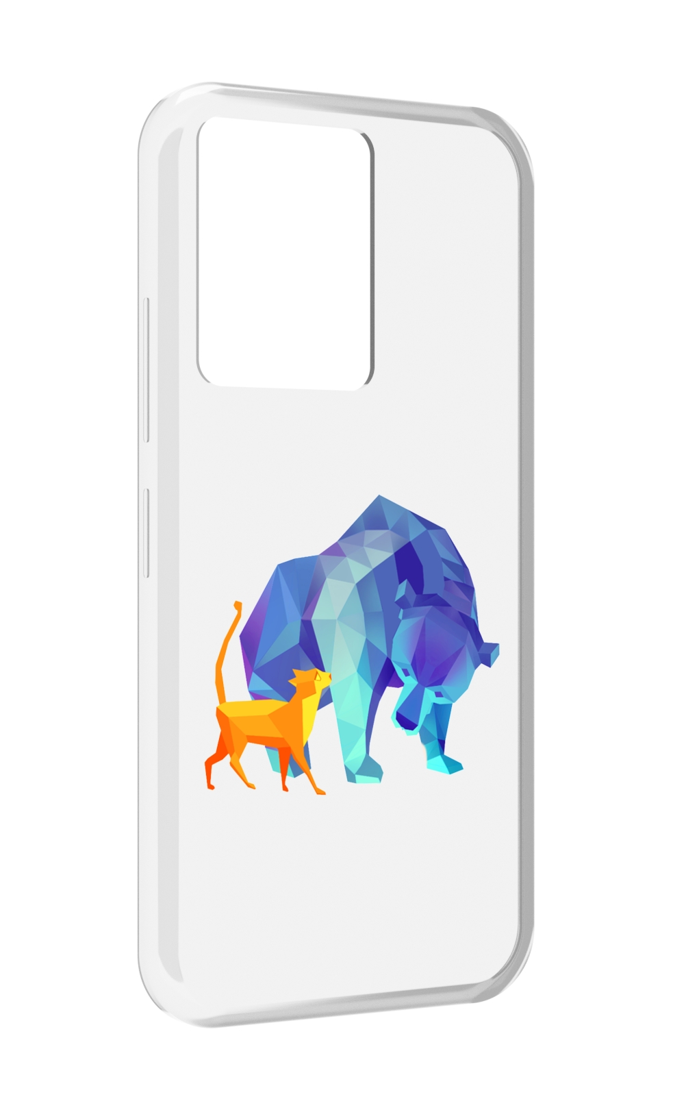 

Чехол MyPads Кот-и-медведь для Infinix Note 12 5G X671 / Note 12 Pro 5G, Прозрачный, Tocco