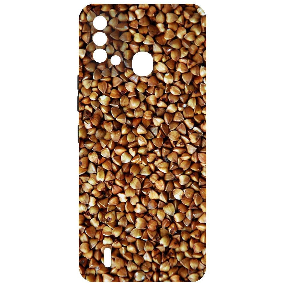 

Чехол-накладка Krutoff Soft Case Гречка для Itel Vision 2S, Черный
