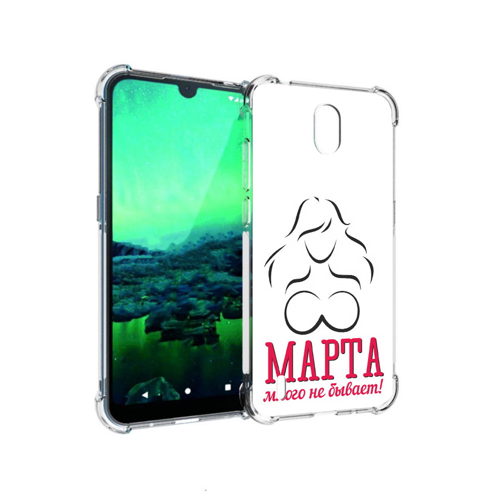 

Чехол MyPads Tocco для Nokia 1.3 8 марта много не бывает (PT227048.104.17), Прозрачный, Tocco