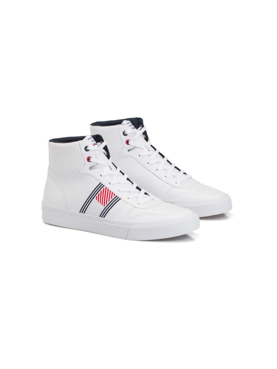 

Кеды мужские Tommy Hilfiger 001353453 белые 40 EU, Белый, 001353453