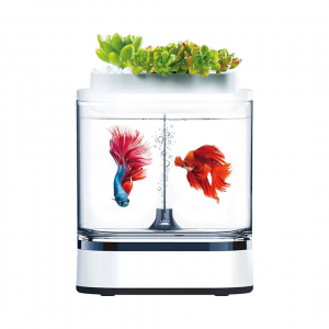 фото Аквариум xiaomi geometry mini lazy fish tank pro 1.5l white