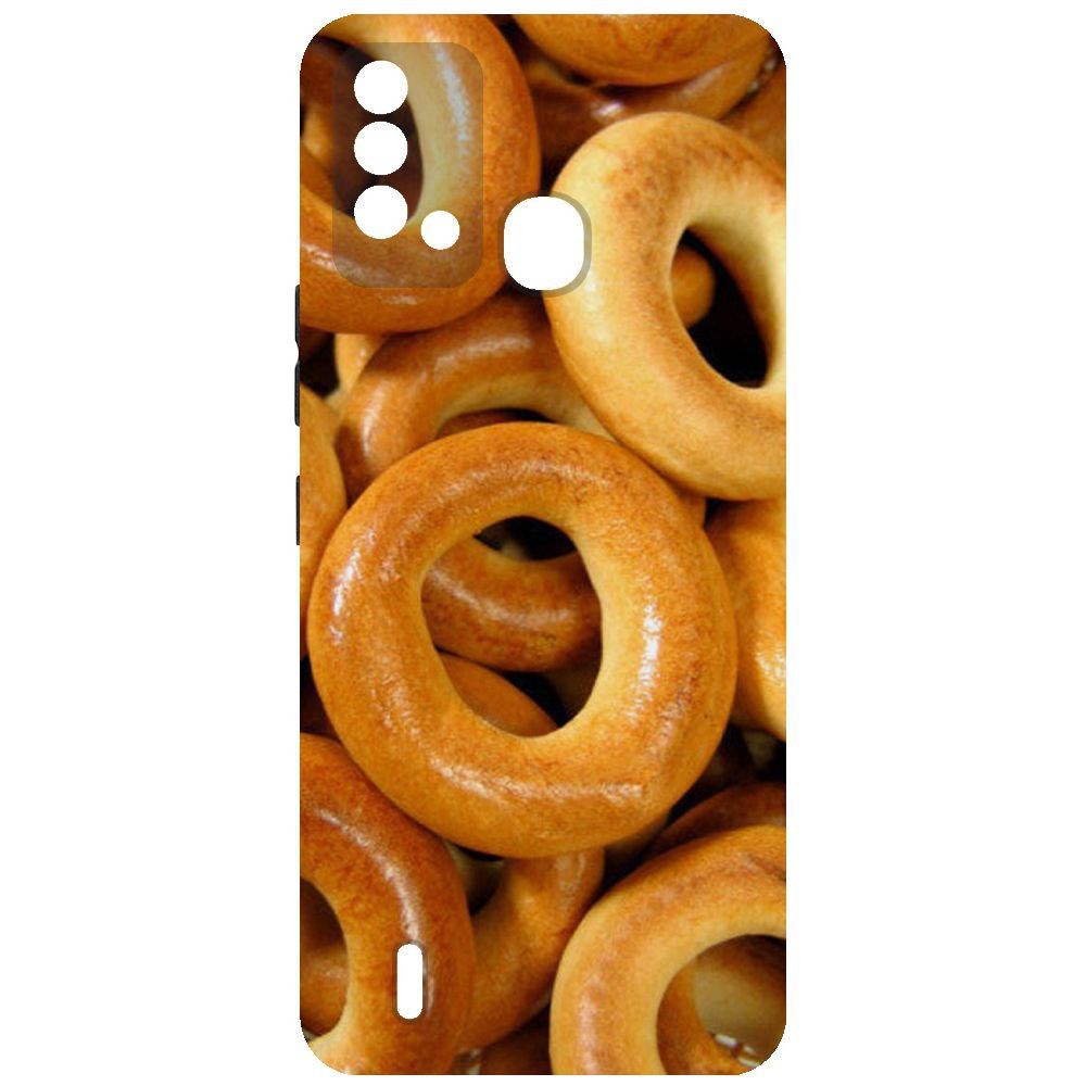 

Чехол-накладка Krutoff Soft Case Сушки для Itel Vision 2S, Черный