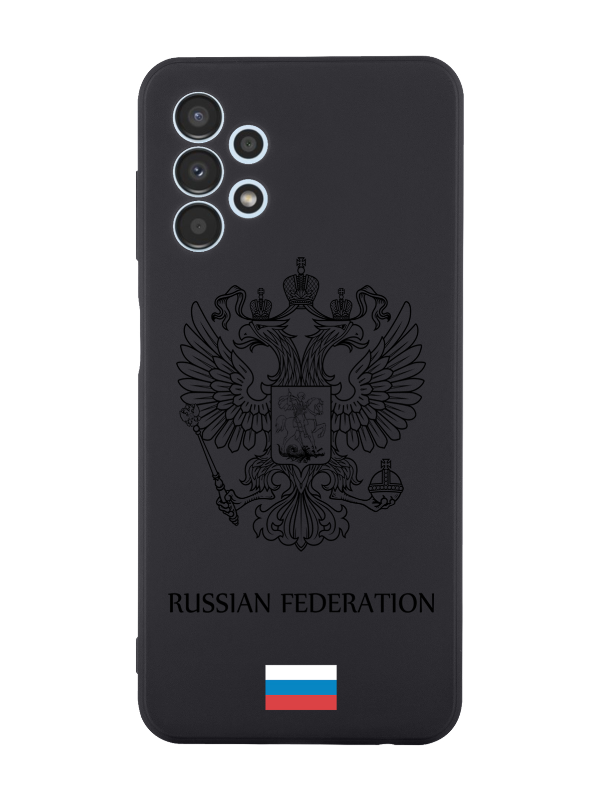 

Чехол MustHaveCase для Samsung Galaxy A13 4G Черный лаковый Герб Россия черный