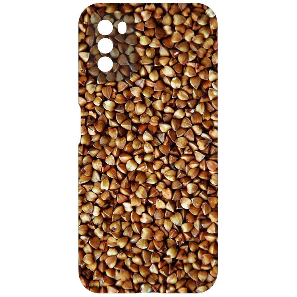 

Чехол-накладка Krutoff Soft Case Гречка для Poco M3, Черный